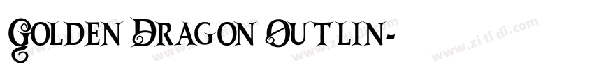 Golden Dragon Outlin字体转换